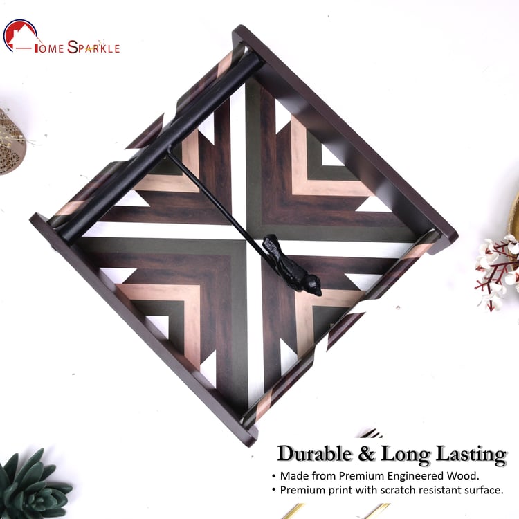 HOME SPARKLE Wooden Printed Napkin Holder