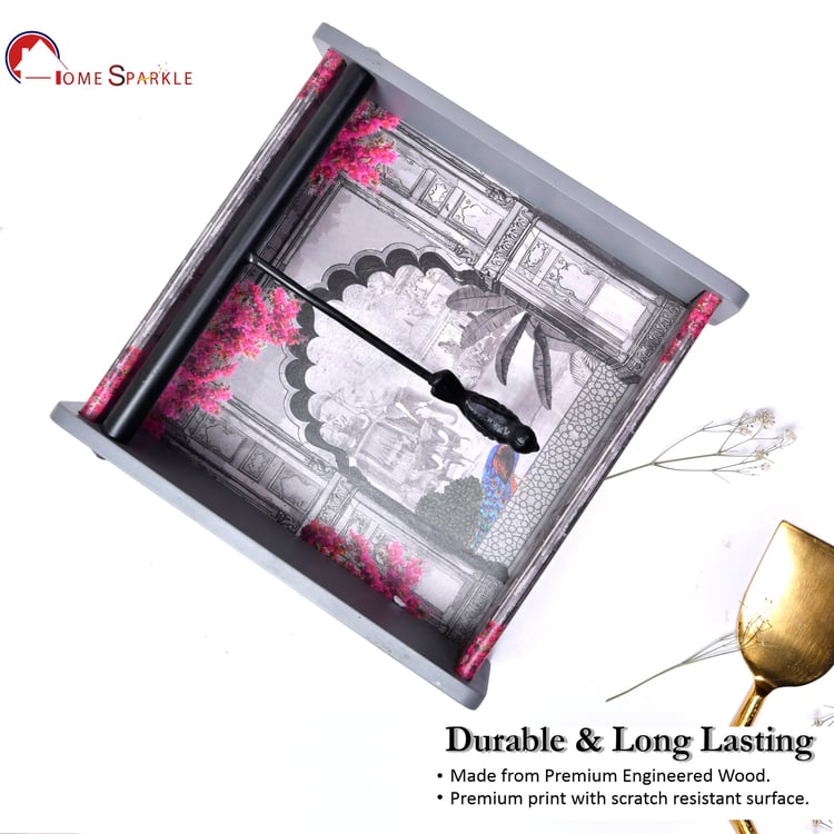 HOME SPARKLE Wooden Printed Napkin Holder