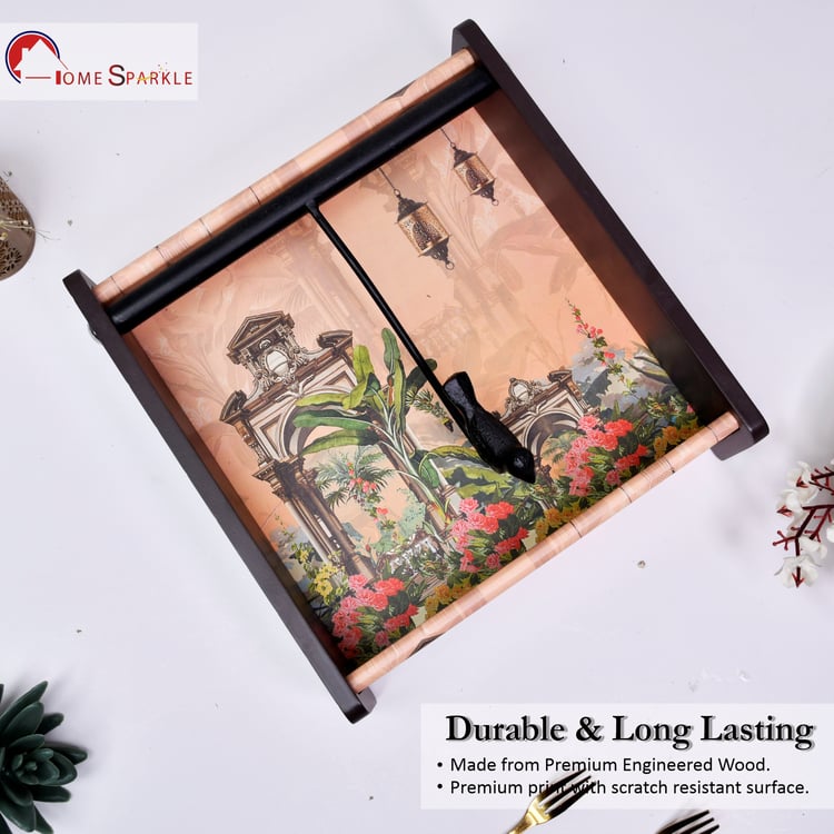 HOME SPARKLE Wooden Printed Napkin Holder