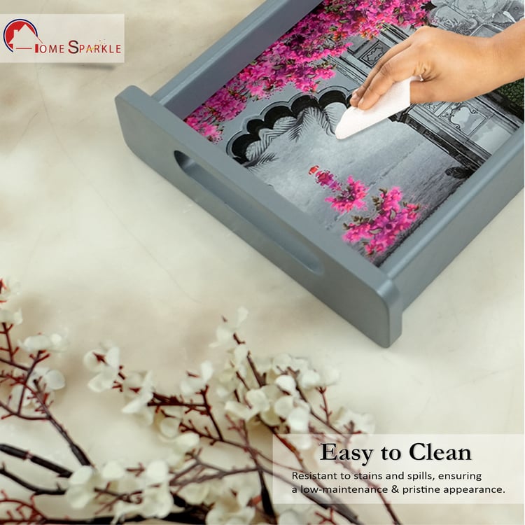 HOME SPARKLE Wooden Serving Tray - 33x14x5cm