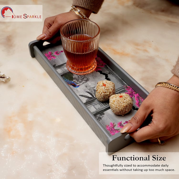HOME SPARKLE Wooden Serving Tray - 33x14x5cm