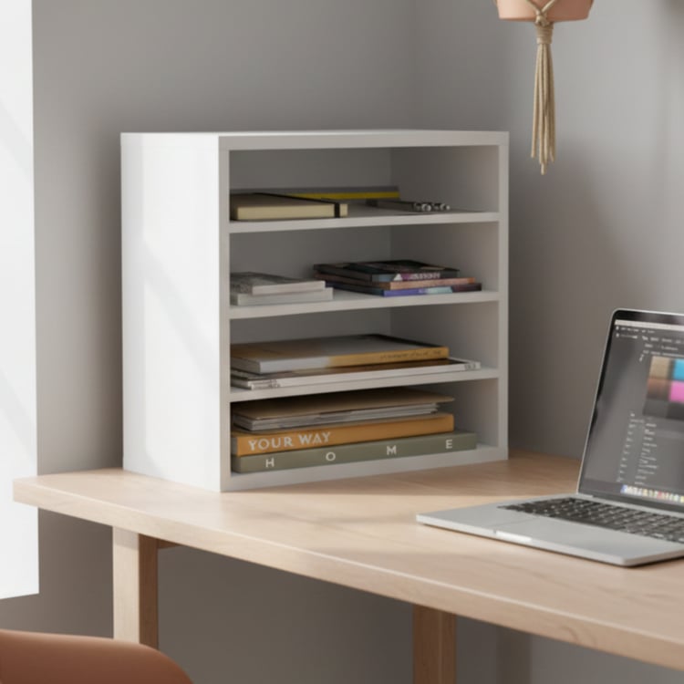 HOME SPARKLE Wooden Desktop Organiser