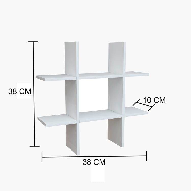 HOME SPARKLE Wall Shelf - White