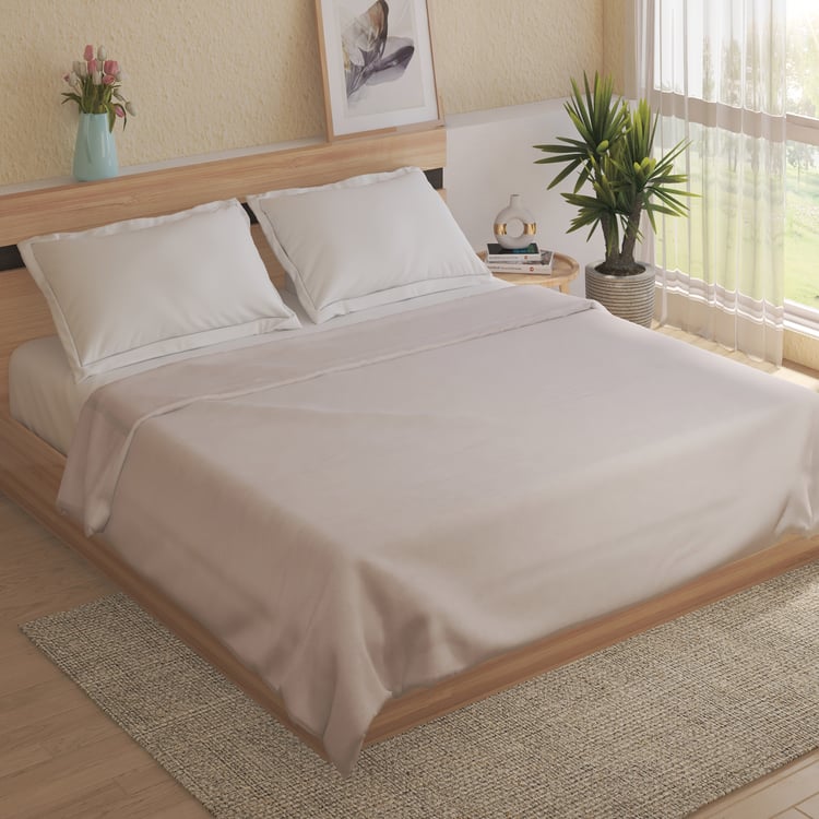 Fiesta Rabbit Fur and Mink Double Blanket