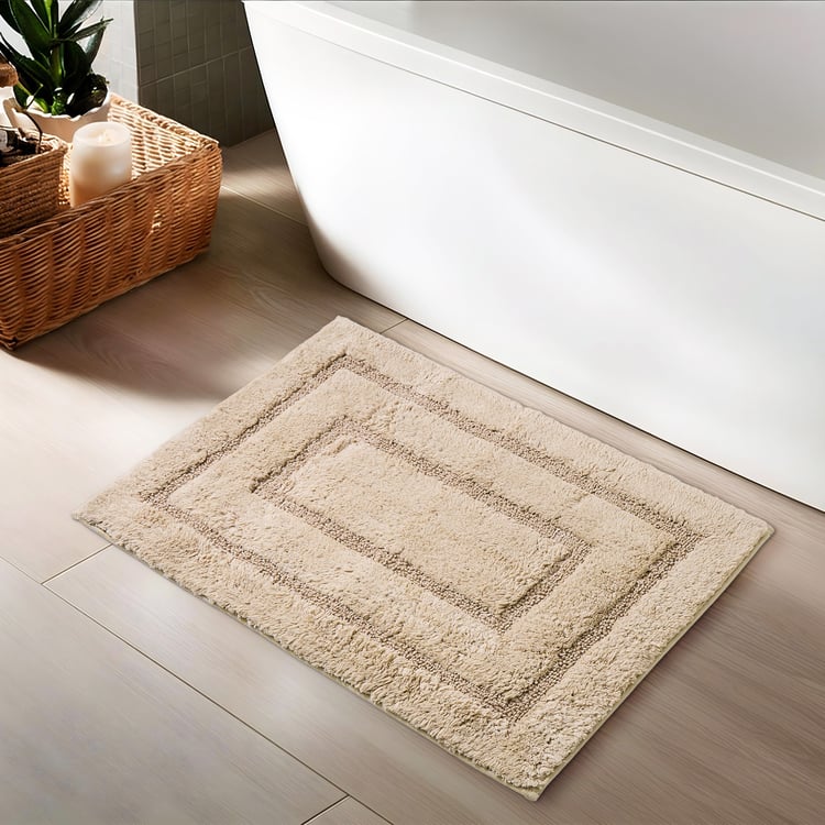 Corsica Ana Cotton Anti-Slip Bath Mat - 63x40cm