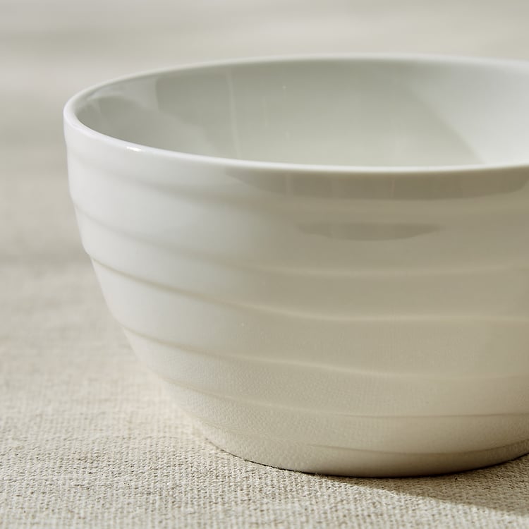 Marshmallow Meandro Bone China Katori - 340ml