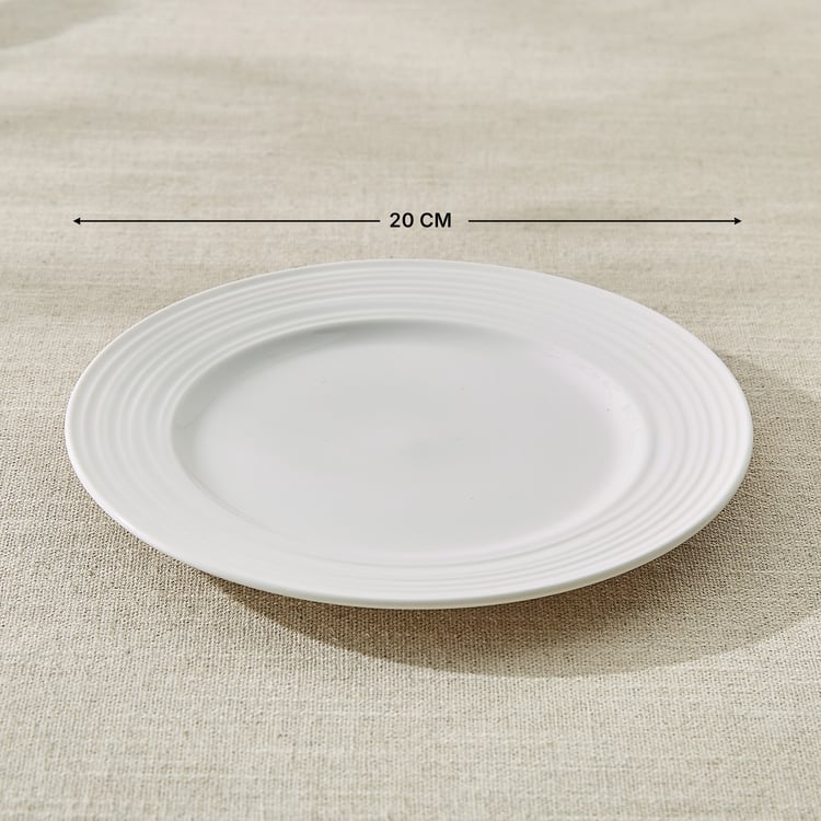 Marshmallow Meandro Bone China Side Plate - 20cm