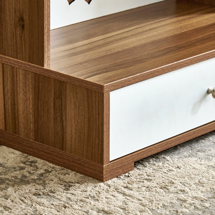 Helios Parnika Temple Unit with Drawer - Brown