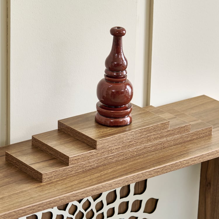 Helios Parnika Temple Unit with Drawer - Brown