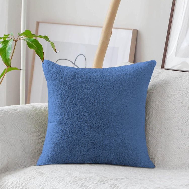 LUXE HOME Set of 2 Fuzzy Cushion Covers - 40x40cm