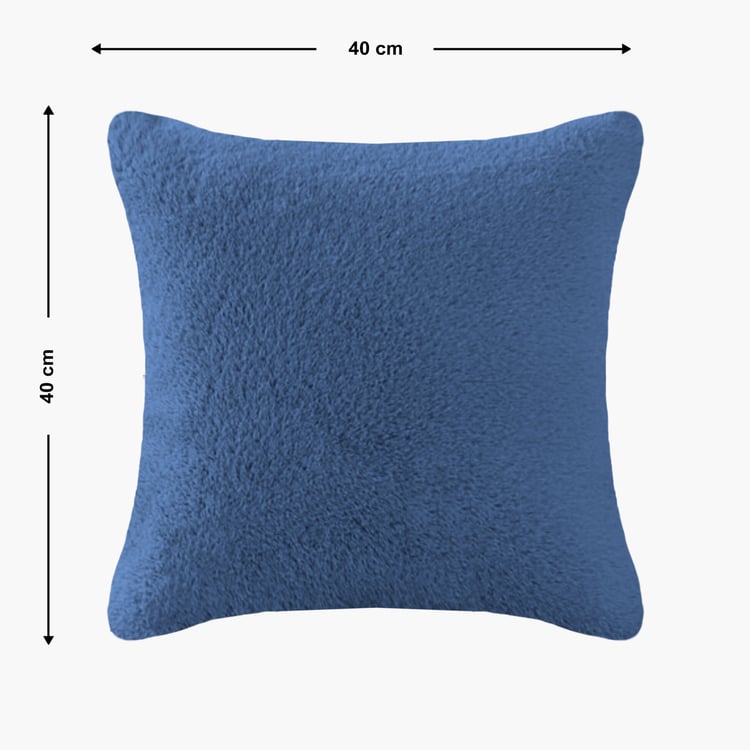 LUXE HOME Set of 2 Fuzzy Cushion Covers - 40x40cm