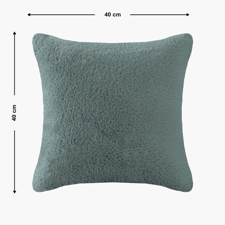 LUXE HOME Set of 2 Fuzzy Cushion Covers - 40x40cm