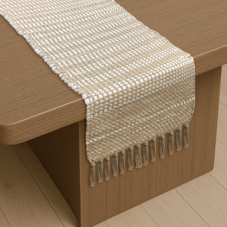 LUXE HOME Woven Table Runner