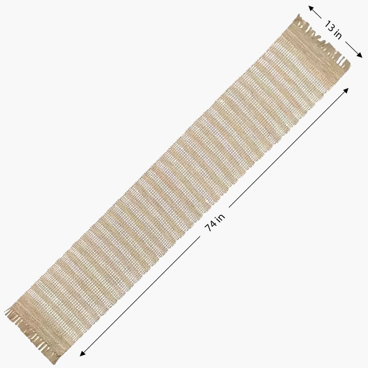 LUXE HOME Woven Table Runner