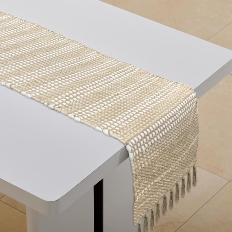 LUXE HOME Woven Table Runner