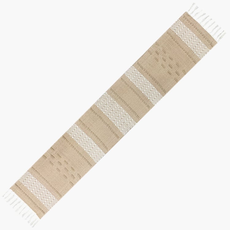 LUXE HOME Woven Table Runner