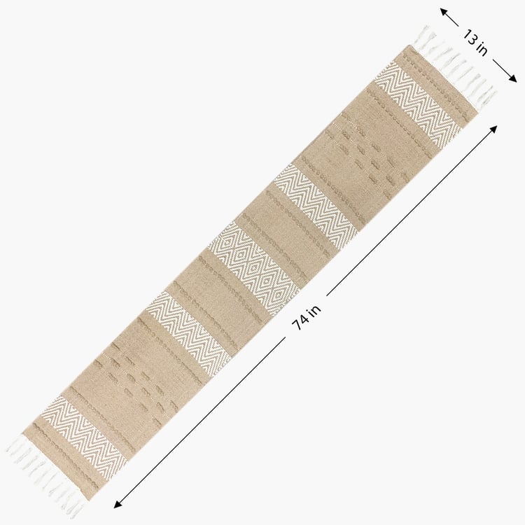 LUXE HOME Woven Table Runner