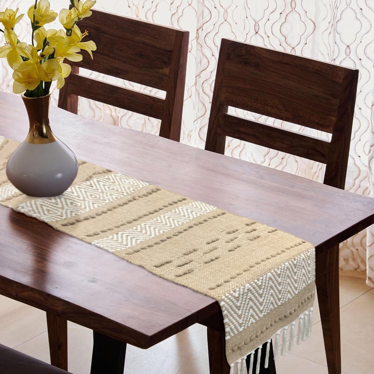 LUXE HOME Woven Table Runner