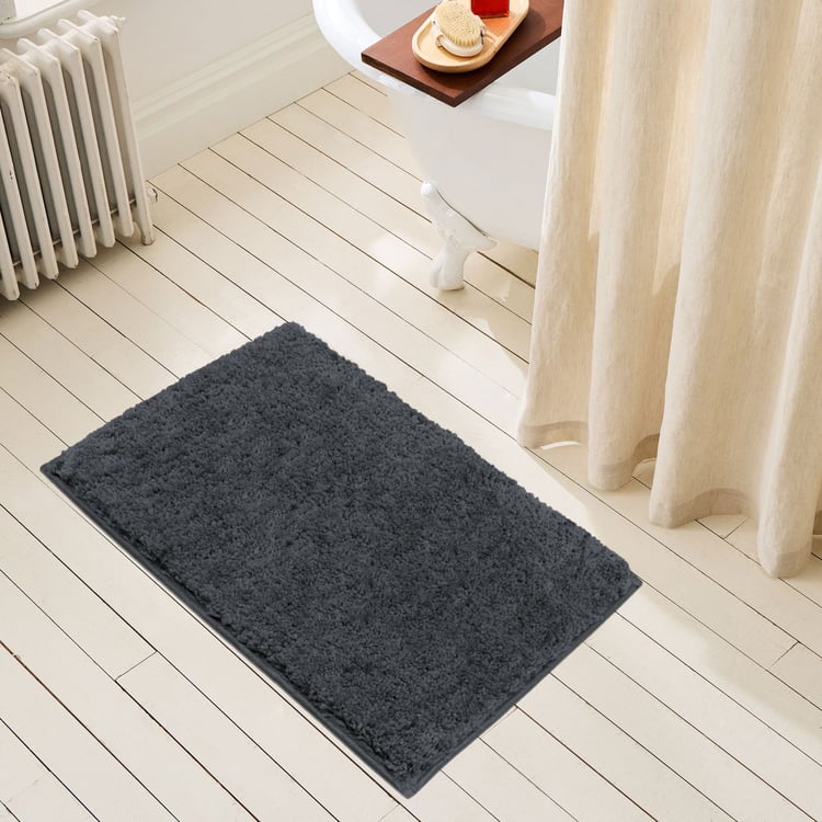 LUXE HOME INTERNATIONAL Microfibre Anti-Slip Bath Mat - 60x40cm
