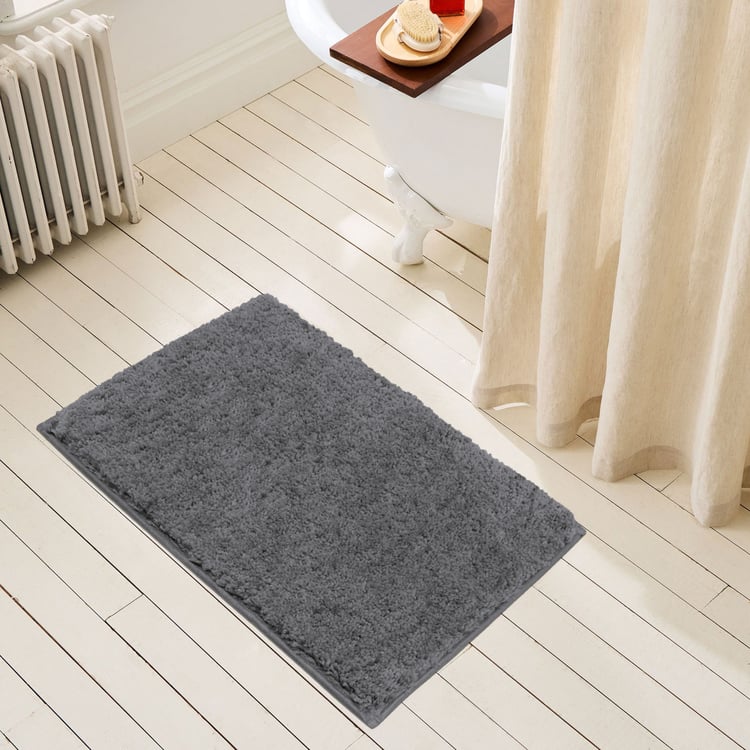 LUXE HOME INTERNATIONAL Microfibre Anti-Slip Bath Mat - 60x40cm
