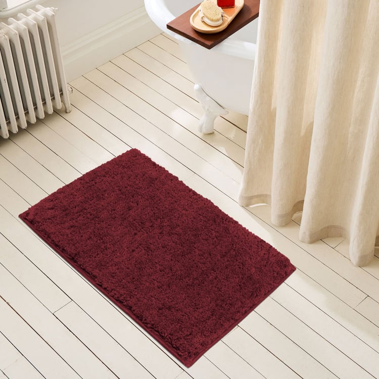 LUXE HOME INTERNATIONAL Microfibre Anti-Slip Bath Mat - 60x40cm