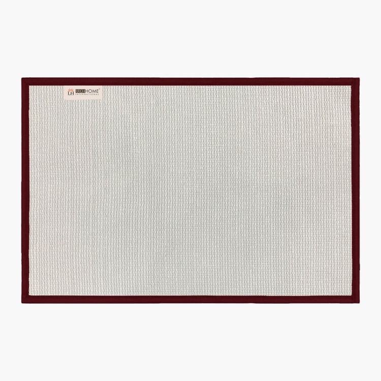 LUXE HOME INTERNATIONAL Microfibre Anti-Slip Bath Mat - 60x40cm