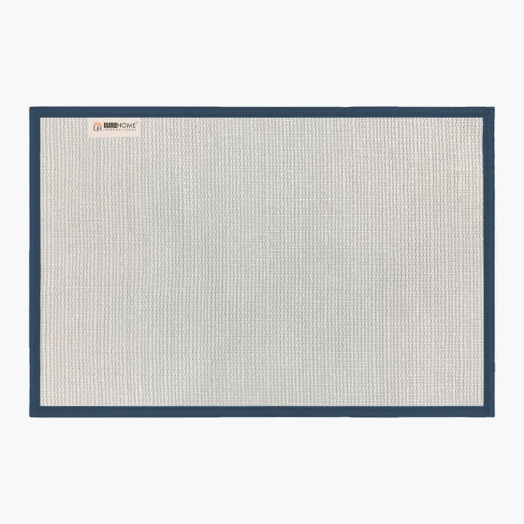LUXE HOME Macau Microfibre Geometric Anti-Slip Bath Mat - 60x40cm