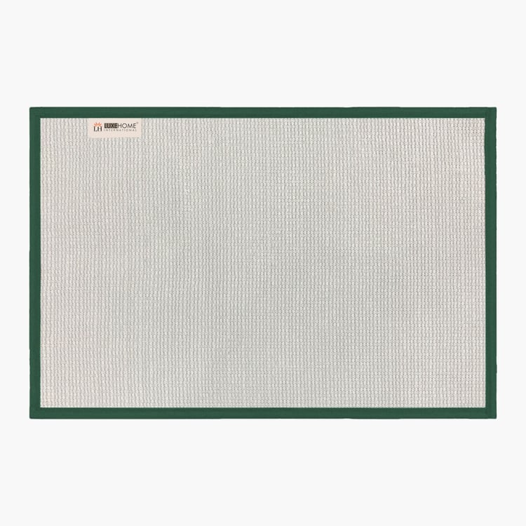 LUXE HOME Macau Square Microfiber Anti-Slip Bath Mat - 60x40cm