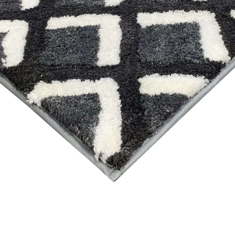 LUXE HOME Macau Square Microfiber Anti-Slip Bath Mat - 60x40cm