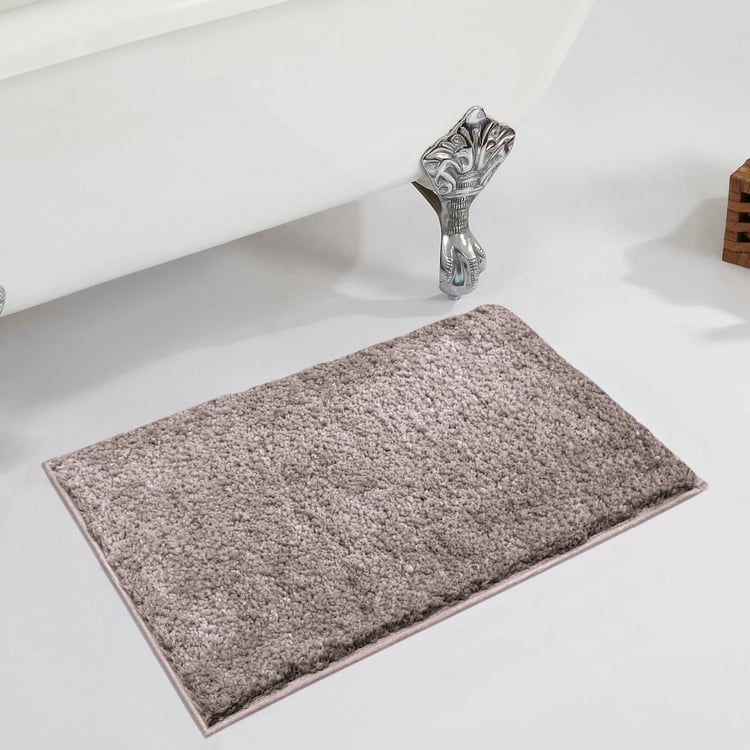 LUXE HOME INTERNATIONAL Vegas Microfibre Anti-Slip Bath Mat - 60x40cm