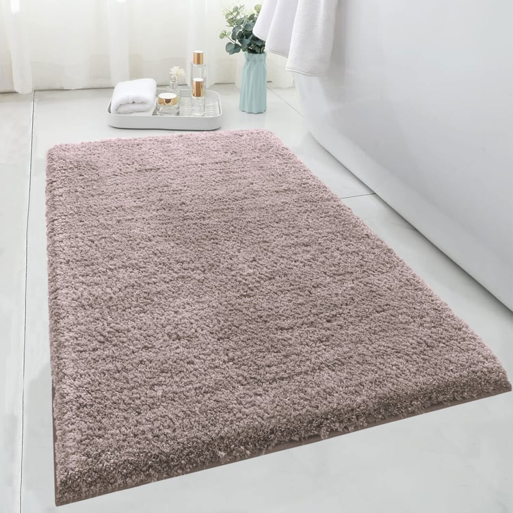 LUXE HOME INTERNATIONAL Vegas Microfibre Anti-Slip Bath Mat - 60x40cm