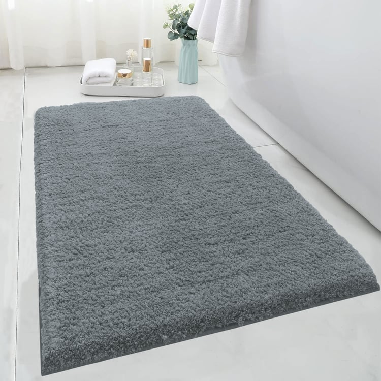LUXE HOME INTERNATIONAL Microfibre Anti-Slip Bath Mat - 60x40cm