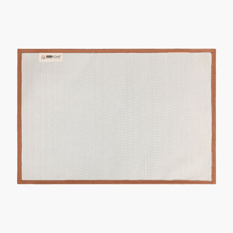 LUXE HOME INTERNATIONAL Microfibre Anti-Slip Bath Mat - 60x40cm