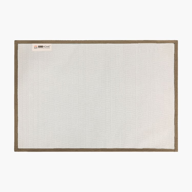 LUXE HOME Vegas Microfibre Anti-Slip Bath Mat - 60x40cm