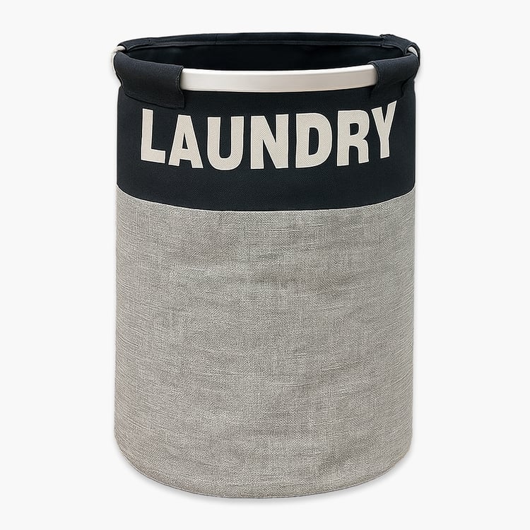 LUXE HOME Printed Collapsible Laundry Basket - 60L