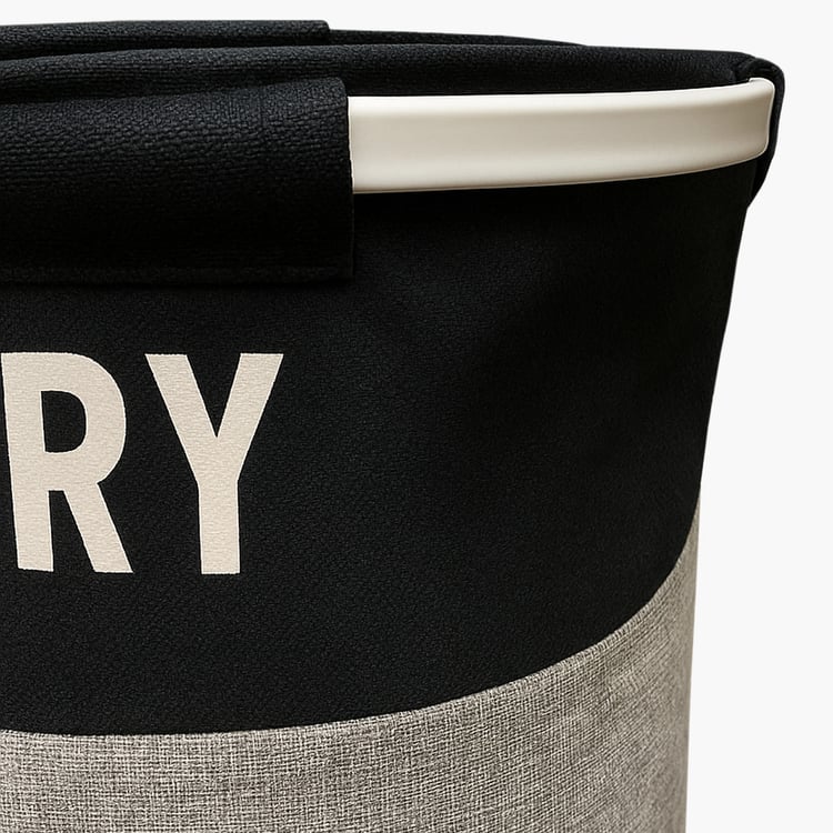 LUXE HOME Printed Collapsible Laundry Basket - 60L