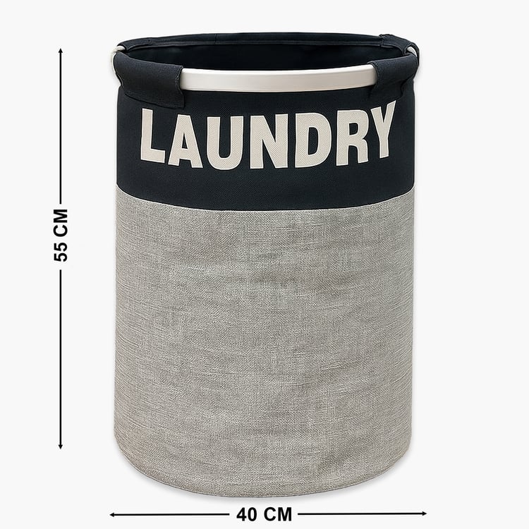 LUXE HOME Printed Collapsible Laundry Basket - 60L