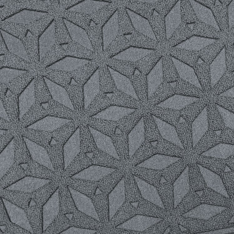 LUXE HOME Coir Star Embossed Doormat - 75x45cm