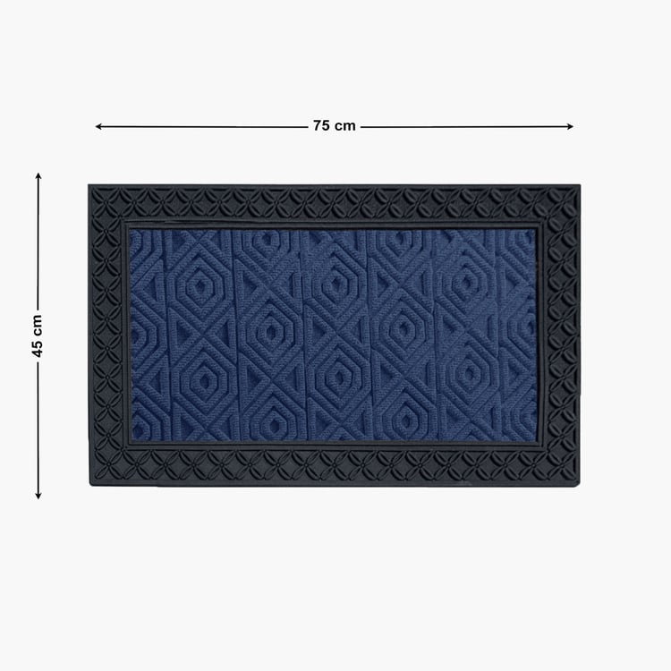 LUXE HOME Coir Hexagon Embossed Doormat - 75x45cm