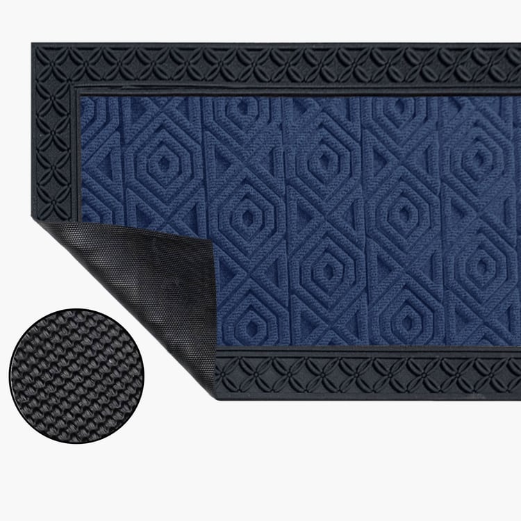 LUXE HOME Coir Hexagon Embossed Doormat - 75x45cm