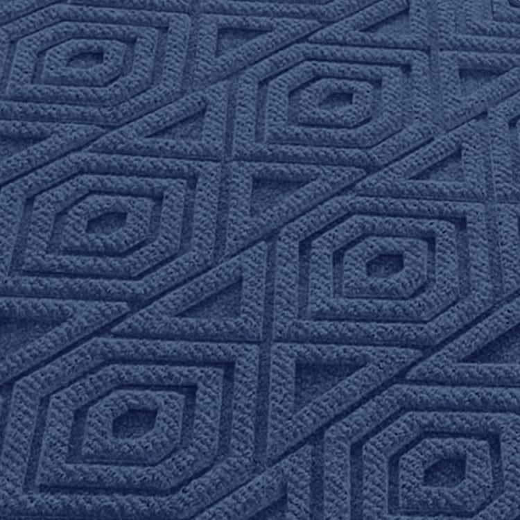 LUXE HOME Coir Hexagon Embossed Doormat - 75x45cm