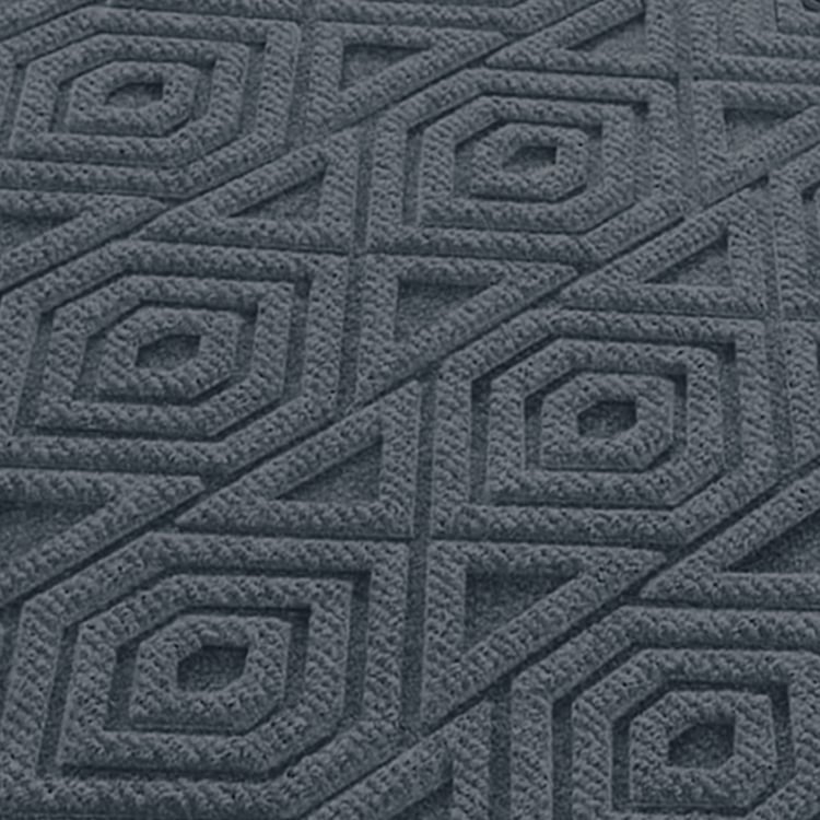 LUXE HOME Coir Hexagon Embossed Doormat - 75x45cm