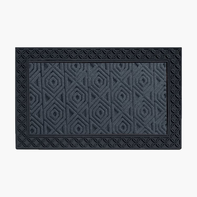 LUXE HOME Coir Hexagon Embossed Doormat - 75x45cm