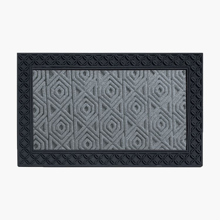 LUXE HOME Coir Hexagon Embossed Doormat - 75x45cm