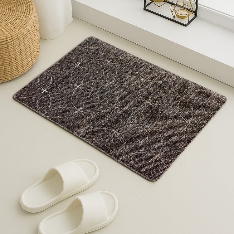 LUXE HOME Phuket Loop PVC Doormat - 60x40cm