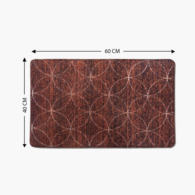 LUXE HOME Phuket Loop PVC Doormat - 60x40cm