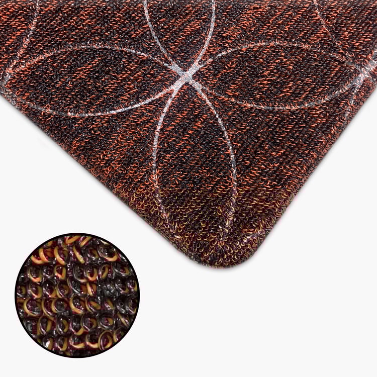 LUXE HOME Phuket Loop PVC Doormat - 60x40cm