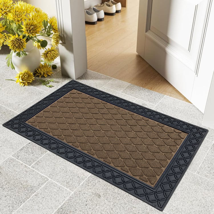 Buy LUXE HOME Coir Square Embossed Doormat - 75x45cm from Luxe Home at ...