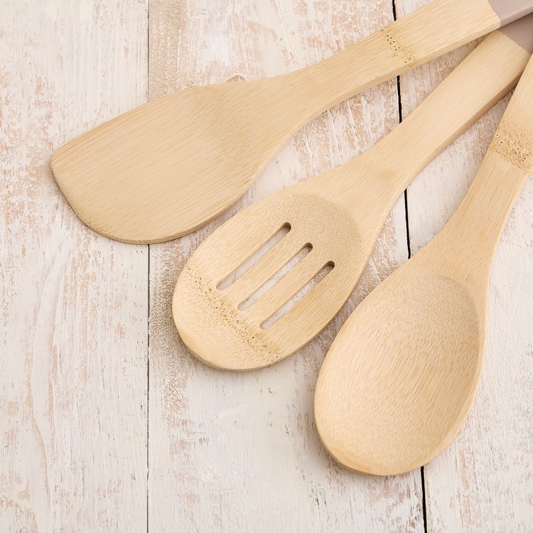 Nesta Eartha 4Pcs Bamboo Cutlery Set with Holder