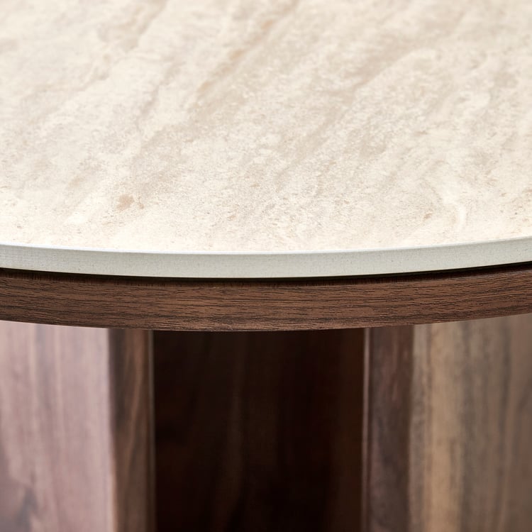 Helios Kelly Sintered Stone Top Coffee Table - Walnut